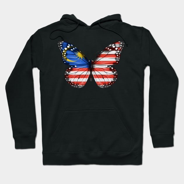 Malaysian Flag  Butterfly - Gift for Malaysian From Malaysia Hoodie by Country Flags